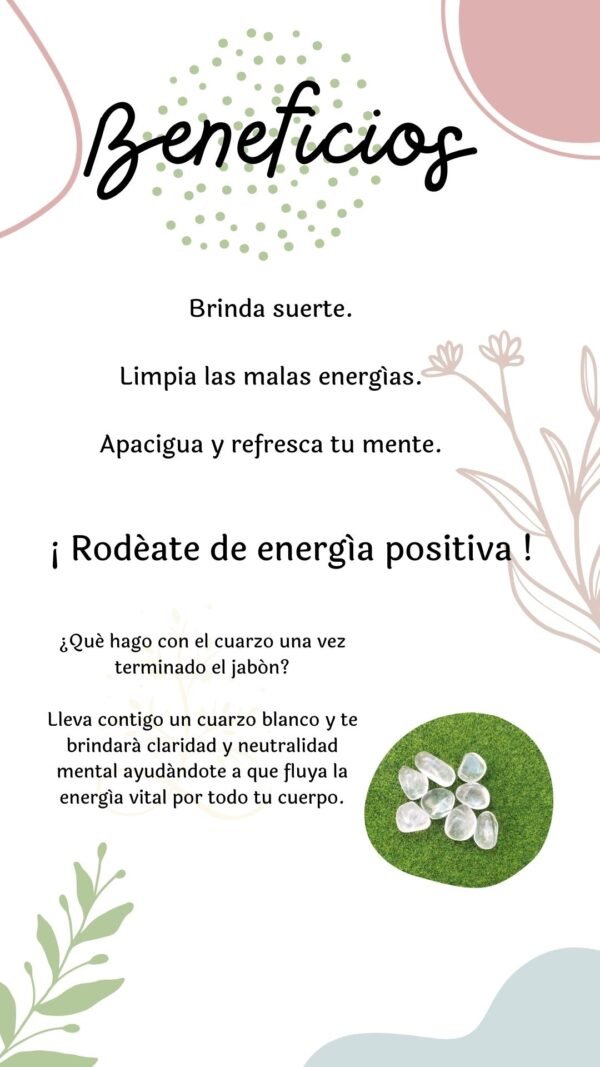 Jabón Cuarzo Blanco - Limpieza y Purificación