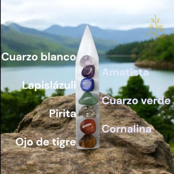 Kit de Cuarzos - Armonización 7 Chakras - Gemoterapia - Reiki