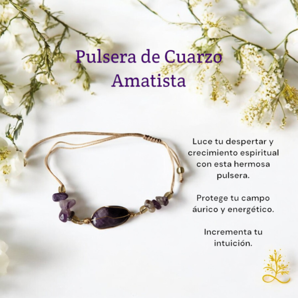 Pulsera de Cuarzo - Amatista