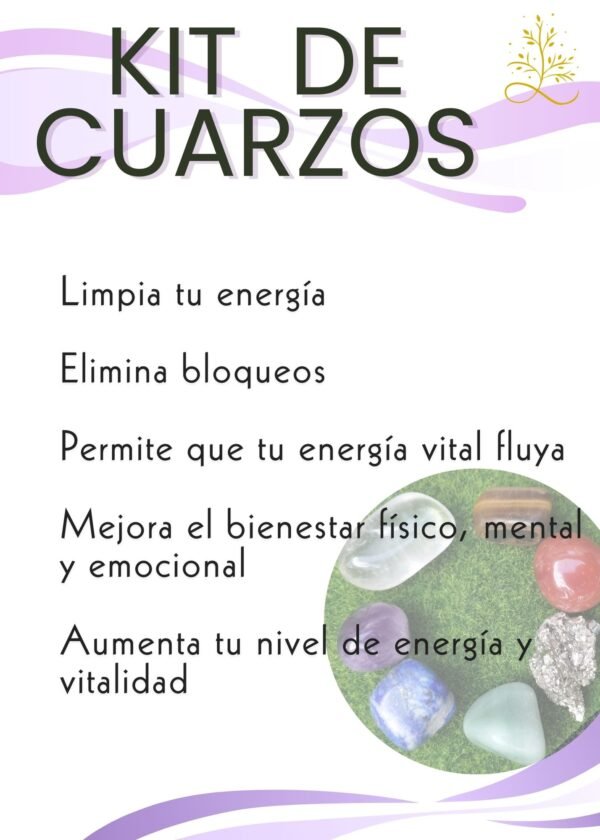Kit de Cuarzos - Armonización 7 Chakras - Gemoterapia - Reiki