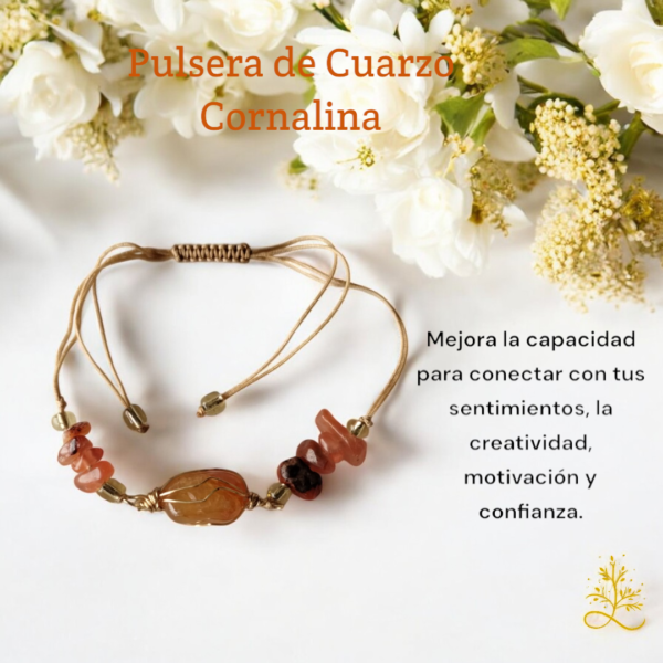 Pulsera de Cuarzo - Cornalina