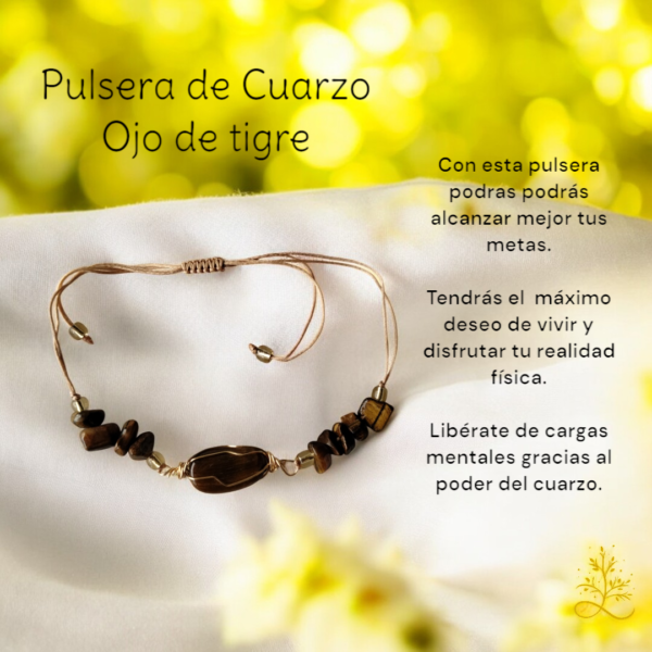 Pulsera de Cuarzo - Ojo de tigre